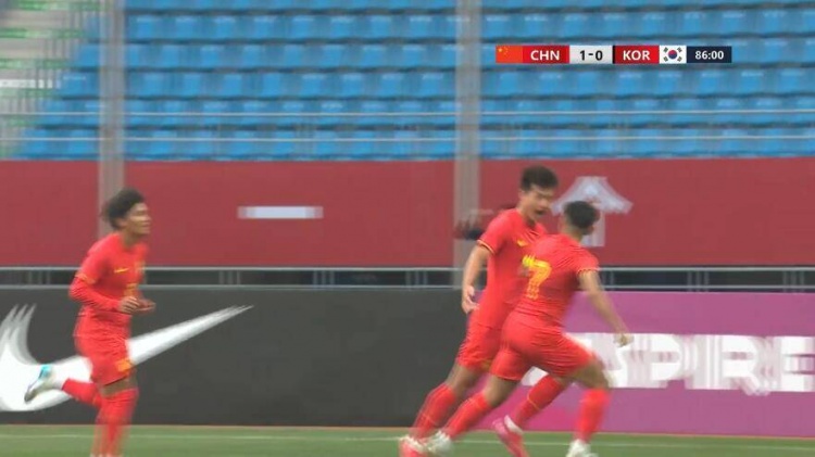  U22國足1-0韓國全場數(shù)據(jù)：控球率49%落后韓國，10射7正領(lǐng)先對手