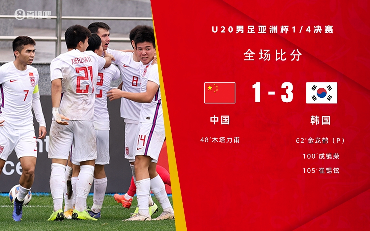 復(fù)仇！U22國足絕殺復(fù)仇韓國，2年前U20亞洲杯加時憾負無緣世青賽