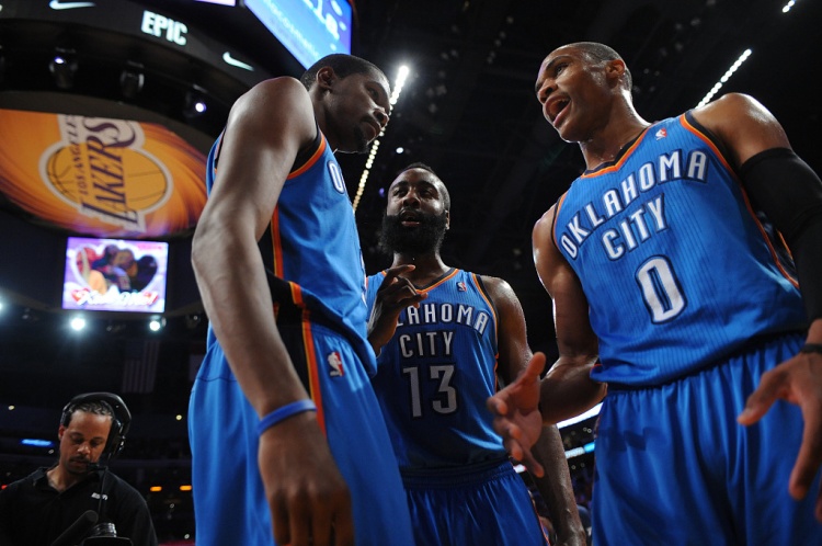  雷霆三少得分全部進(jìn)入歷史前20！他們是NBA歷史最大的如果嗎？